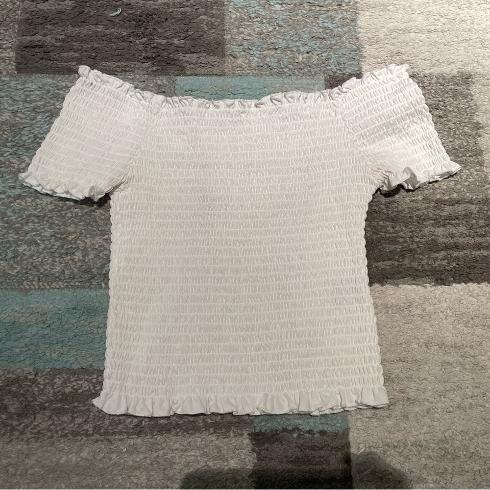 White Off-Shoulder Top